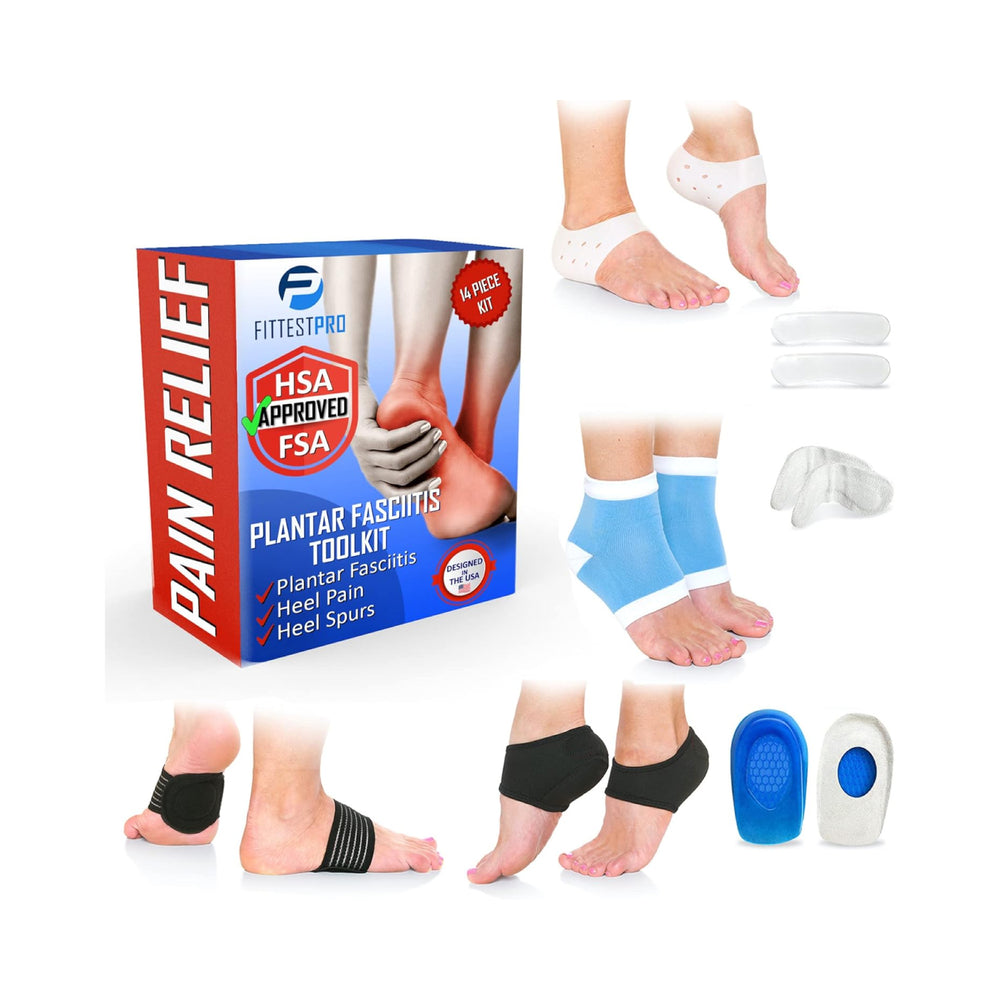 Kit de 14 piezas para aliviar el dolor de pies para la fascitis plantar