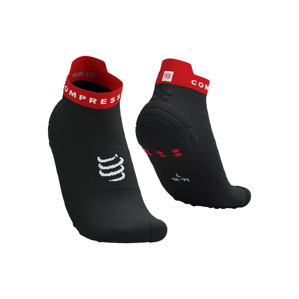 Calcetines de Alto Rendimiento v4.0 Cortos – Negro y Rojo | Comodidad, Ventilación y Protección Antiampollas